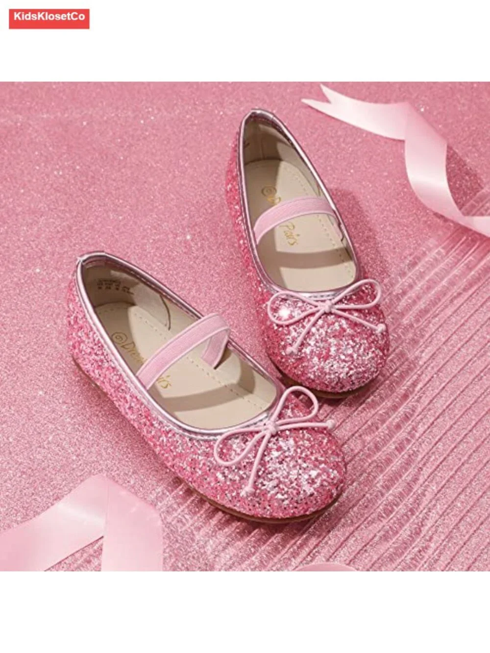 Toddler Girls Party Wedding Ballet Flats with Bow